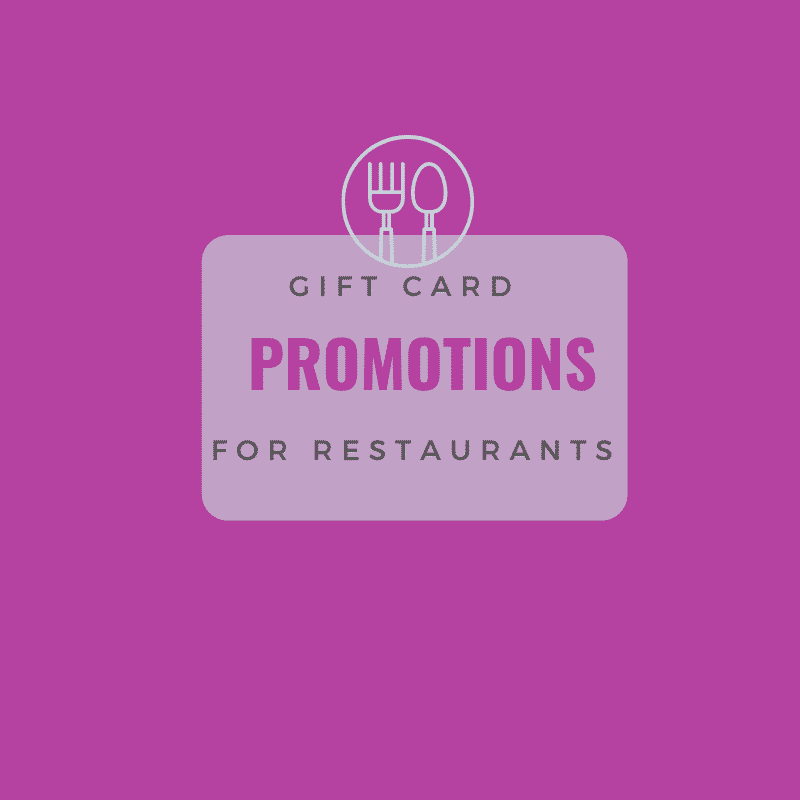 Gift Card Promotions Restaurants