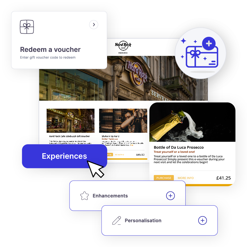 Enjovia Gift Experiences Restaurant Voucher store multi-property, multi-brand restaurant gift voucher system
